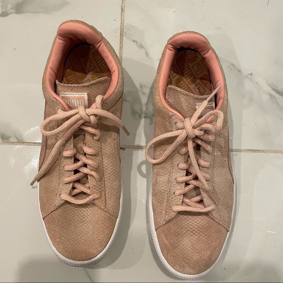 Puma Pink Snakeprint Sneakers - Picture 5 of 6